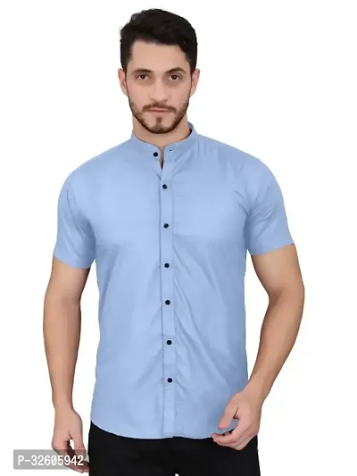 Fabulous Cotton Solid Short Sleeves Casual Shirts For Men-thumb0