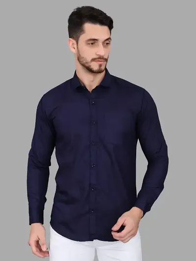 Stylish Fancy Solid Long Sleeves Casual Shirts For Men