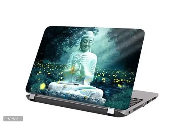 Buddha Motivation Premium Matte Finish Vinyl HD Printed Laptop Skin Sticker-thumb0