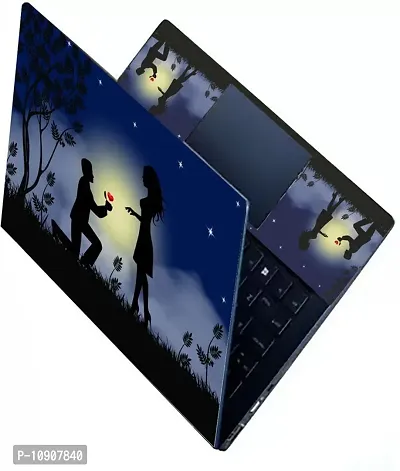 Full Vinyl Skin/Sticker for Top and Palmrest Portion of Laptop - Love proposal-thumb0