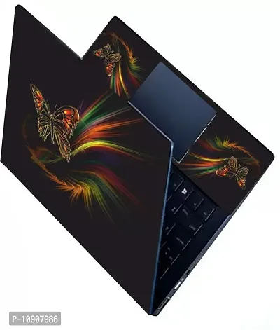 Full Vinyl Skin/Sticker for Top and Palmrest Portion of Laptop - Multibutterfly-thumb0