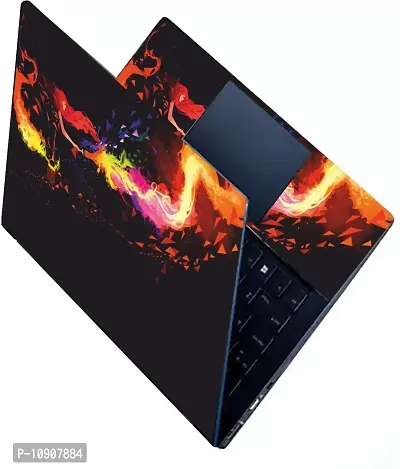 Full Vinyl Skin/Sticker for Top and Palmrest Portion of Laptop - -abstract waves-thumb0