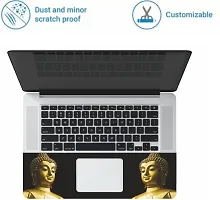 Full Vinyl Skin/Sticker for Top and Palmrest Portion of Laptop -Golden Buddha-thumb1