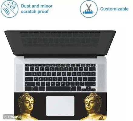 Full Vinyl Skin/Sticker for Top and Palmrest Portion of Laptop -Golden Buddha-thumb2