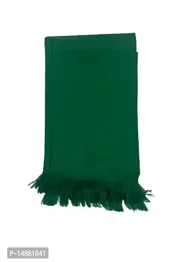 SHREECHALES Plain Cashmilon Wool Blend Green Shawl For Women, Green Shawl For Men (34W X 78L, Pack of 1)-thumb0