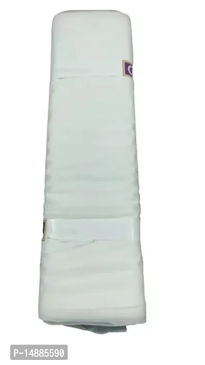 SHREECHALES Women White Shimmer Zero Net Fabric, Net Fabric Material by Meter, Net Fabric Material by Meter, Net Fabric Material (60 inches Width, Pack of 2.5 Meters)