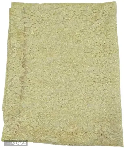 SHREECHALES Women Gold Zari Blouse piece material, blouse piece material unstitched, blouse piece 1 meter( Pack of 1 meter, 60 inches Width) (Sunflower Gold)
