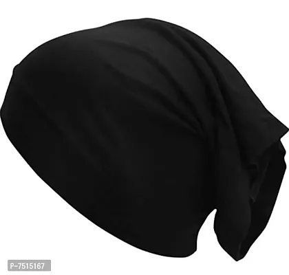 Lycra Stretch Jersey Coverage Black Hijab Cap Under Head Scarf For Women