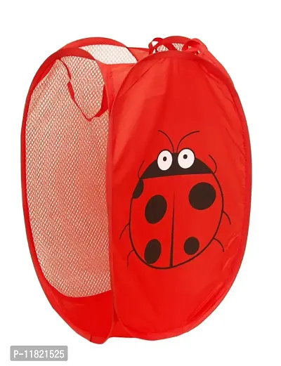 Winner Full Size Rectangular Red Foldable Laundry Basket - Laundry Bag pack of 1-1063-thumb0
