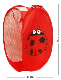 Winner Full Size Rectangular Red Foldable Laundry Basket - Laundry Bag pack of 1-1063-thumb4