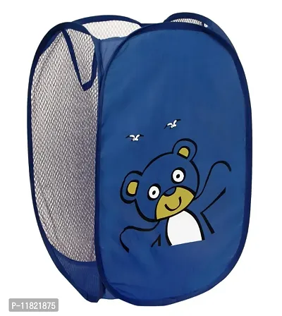 Winner Full Size Rectangular Blue Foldable Laundry Basket - Laundry Bag Pack of 1