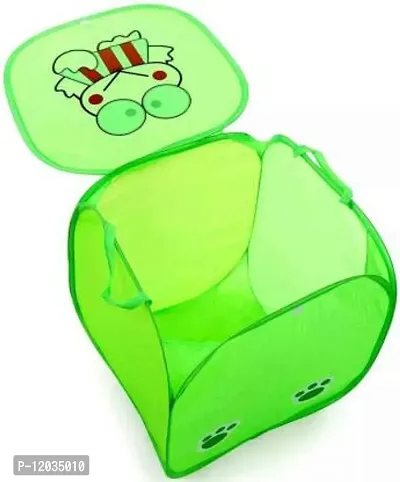 Winner Full Size Green Print Foldable Laundry Basket - Laundry Bag Pack Of 1(45x 45 cm)-015-thumb2