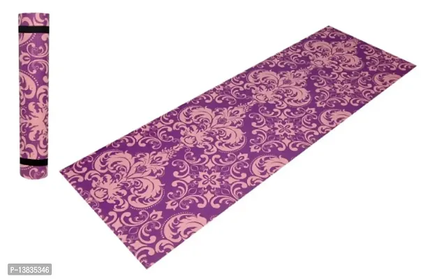 Winner Full Size Purple Printed Designer Yoga Mat With Carrying Strap Yoga mat, YM-06