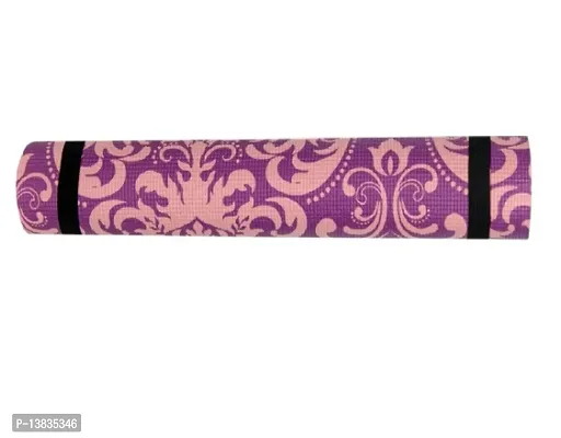 Winner Full Size Purple Printed Designer Yoga Mat With Carrying Strap Yoga mat, YM-06-thumb3