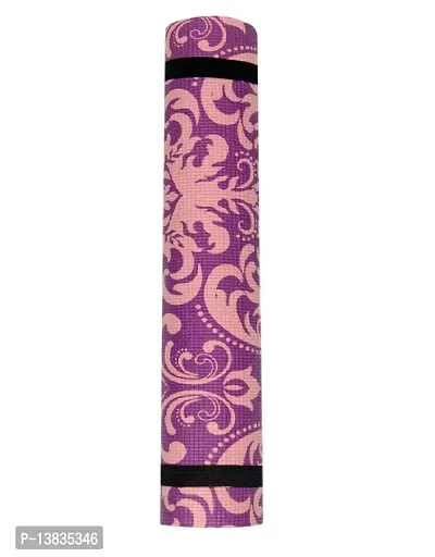 Winner Full Size Purple Printed Designer Yoga Mat With Carrying Strap Yoga mat, YM-06-thumb4