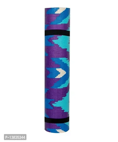 Winner Full Size Blue Printed Designer Yoga Mat With Carrying Strap Yoga mat, YM-02-thumb4