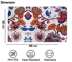 Winner Multi-Coloured Floral Print Table Placemats - Set Of 6 Table Mats-NTM-05-thumb2