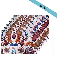 Winner Multi-Coloured Floral Print Table Placemats - Set Of 6 Table Mats-NTM-05-thumb3