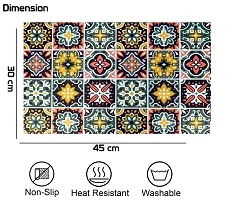 Winner Multi-Coloured Floral Print Table Placemats - Set Of 6 Table Mats-NTM-03-thumb1