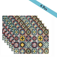 Winner Multi-Coloured Floral Print Table Placemats - Set Of 6 Table Mats-NTM-03-thumb2