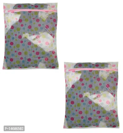 Winner Mesh Multi color Laundry Clothes Washing Bag Size- 50x 60 CM Pack Of 2-024-02