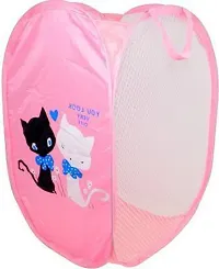 Winner Full Size Rectangular Pink Foldable Laundry Basket - Laundry Bag Pack of 1-thumb4