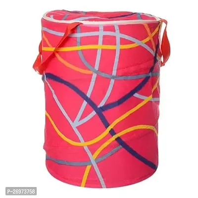 Winner 19 L Multicolor Polyester Floral Print Round Folding Laundry Bag 36 x 42 CM