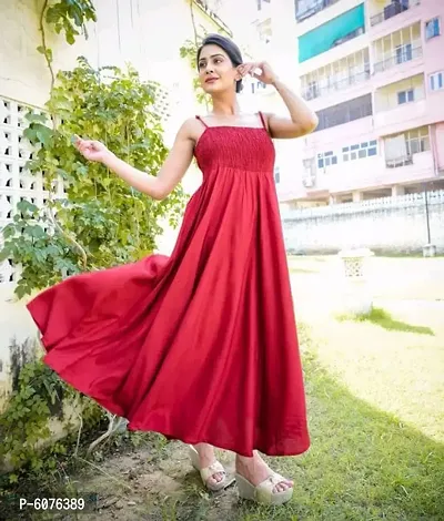 Trendy Attractive Satin Dress for Women