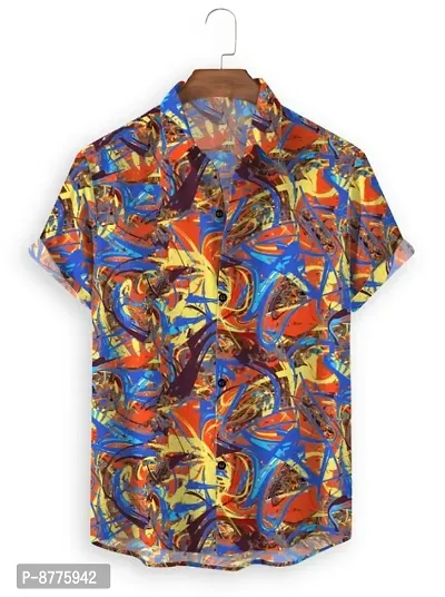 Trendy Rayon Short Sleeve Shirt For Men-thumb0