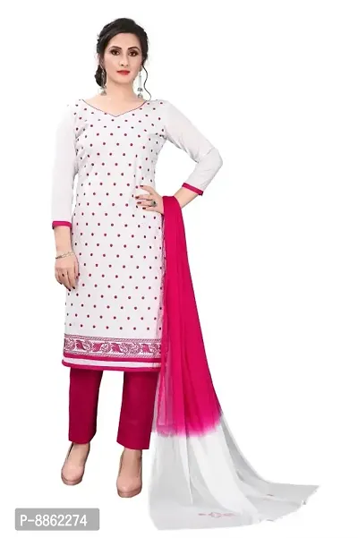 Classic Cotton Dress Material With Dupatta For Women