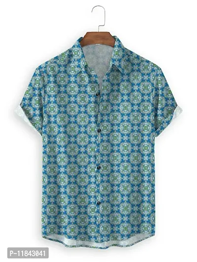 Classic Rayon Printed Casual Shirts for Men