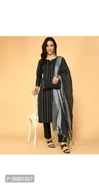 Pair A  Weaving Butti Important Sttiched Dress With Dupatta For Women-thumb0