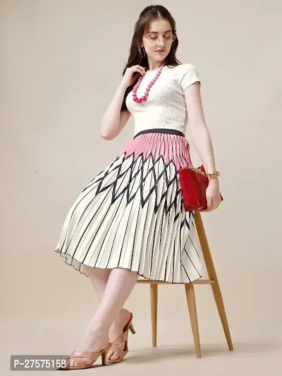 Stylish Crepe Printed Skirts For Women