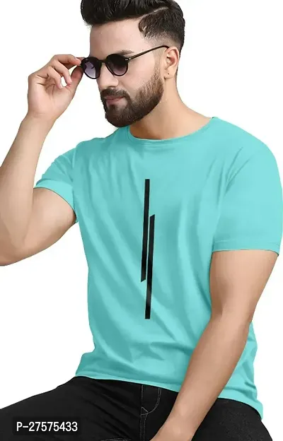 Stylish Polycotton Round Neck T-Shirt For Men