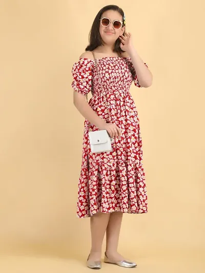 Stylish Crepe Dress for Kids Girl