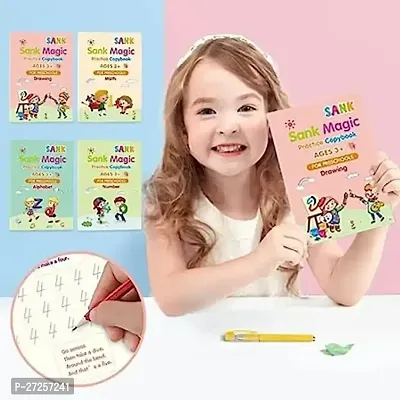Magic Book Copy book set For Kids set of (4 book +1 pen +10 Refill)-thumb4