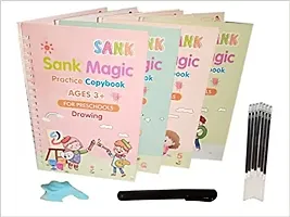 Magic Book Copy book set For Kids set of (4 book +1 pen +10 Refill)  children, it's important for them to go to preschool education which is easier to correct the gesture and writing method of holding-thumb2