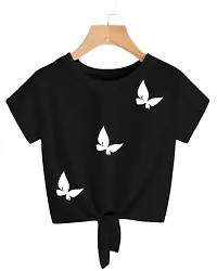 JMD Collection Printed Crop top (x-Large) Black-thumb1