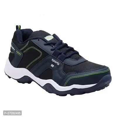 Men's Lace Eva Sole Running Shoes Men Sport Shoes Navy Blue
