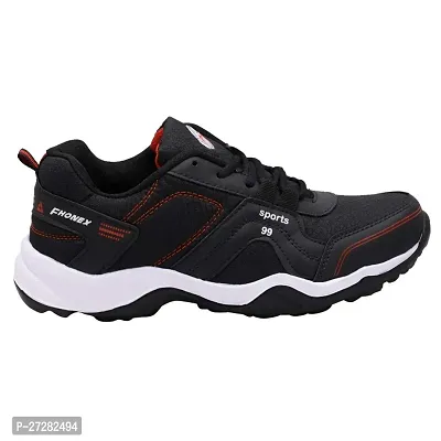 Men's Lace Eva Sole Running Shoes Men Sport Shoes Blk Red-thumb3