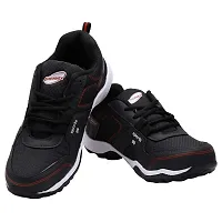 Men's Lace Eva Sole Running Shoes Men Sport Shoes Blk Red-thumb3