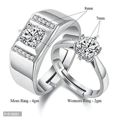 NILUS Beautiful Heart Shape Design Adjustable Couple / Lover Rings for Men and Women (5023) (5019)-thumb5