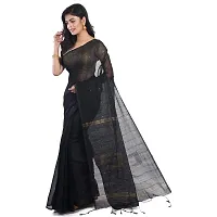 NILUS Soft Cotton Sequence Box Handloom Saree For Women (Color : Black)-thumb2