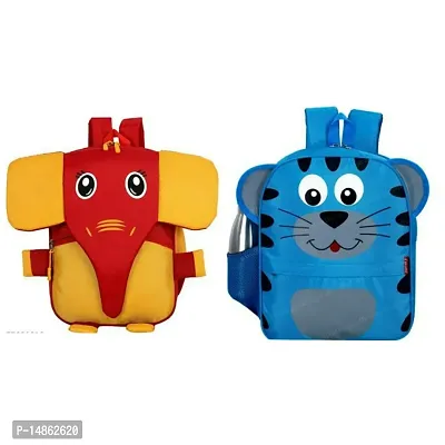 Fancy Polyester School Bags For Kids Pack Of 2