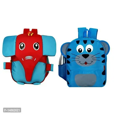 Fancy Polyester School Bags For Kids Pack Of 2