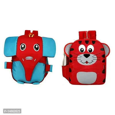 Fancy Polyester School Bags For Kids Pack Of 2