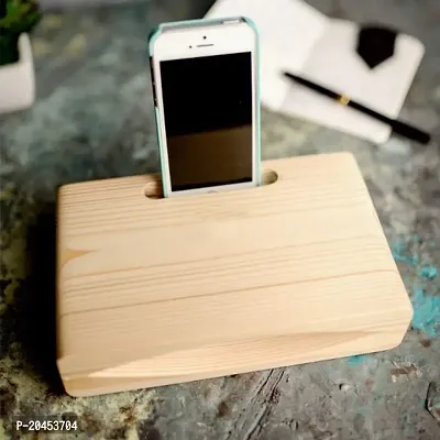 Tabletop Handmade Wooden Mobile Stand-thumb0