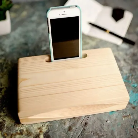 Tabletop Handmade Wooden Mobile Stand