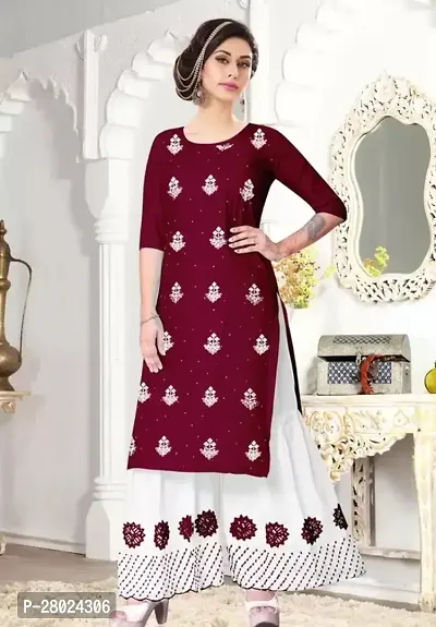 Classic Rayon Kurta Bottom Set for Women