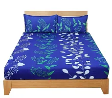 Microfiber Printed Bedsheet with 2 Pillow Cover-thumb2